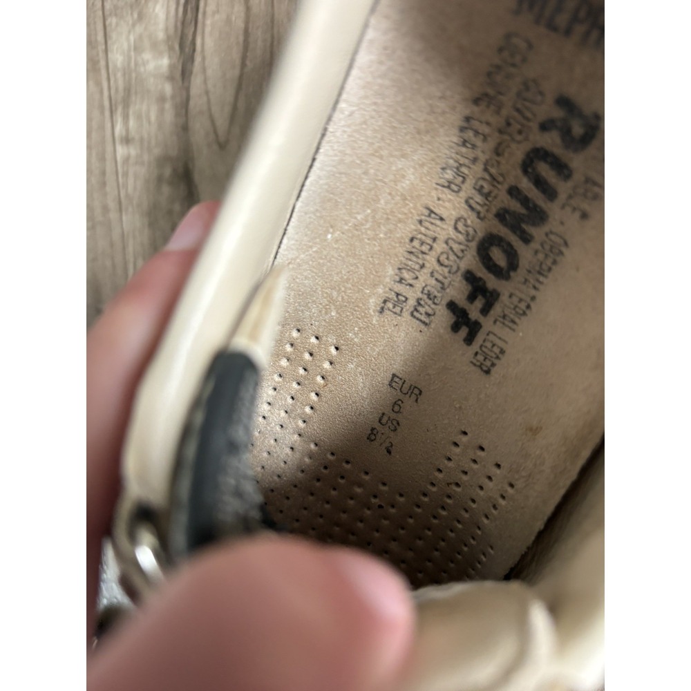 Mephisto Rush Nubuck leather sneakers shoes 39 US 8.5 EUR 6 Beige France - Picture 3 of 11